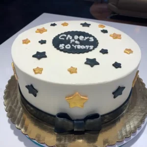 black and gold cake 1