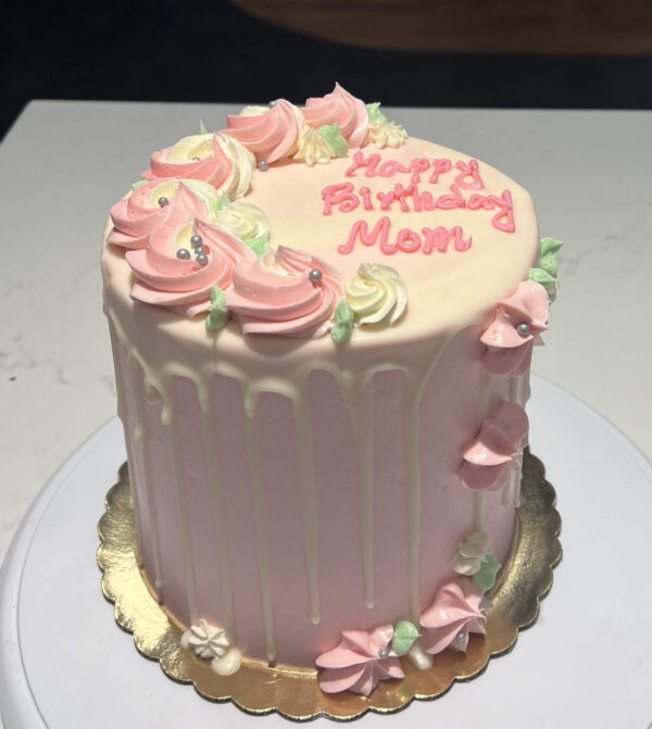 Floral Drip Cake