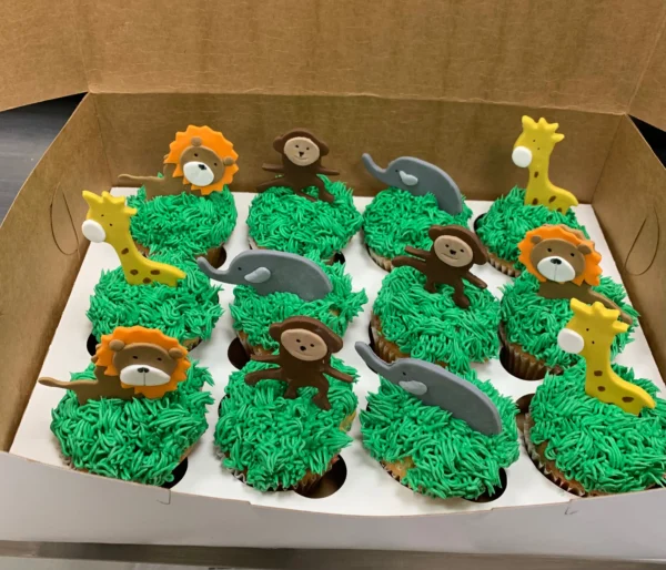 jungle theme cupcakes