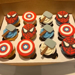 Superhero cupcakes