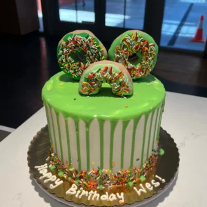 donut drip cake