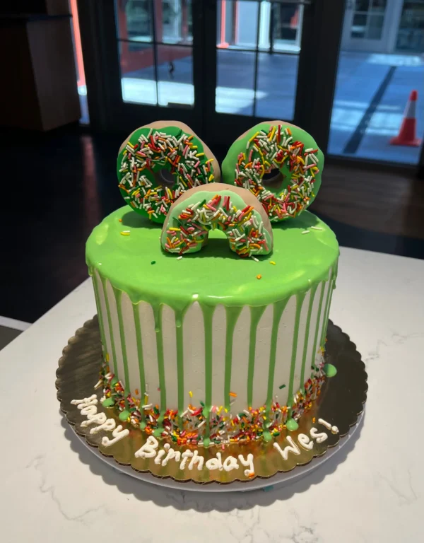 donut drip cake