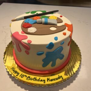 painting theme cake