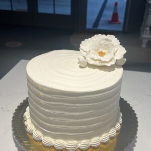 sugar flower topper cake